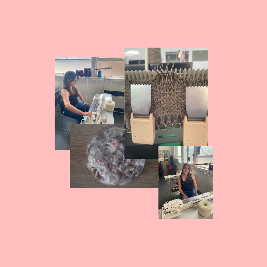 Meet Merryn Rush: a textiles student knitting hair and growing mycellium!