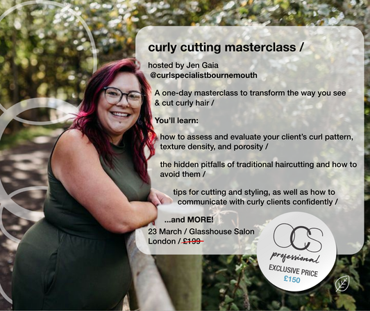 OCS Curate / Curly Cutting Masterclass / 1 Day / London / 23rd March 2026 / £199