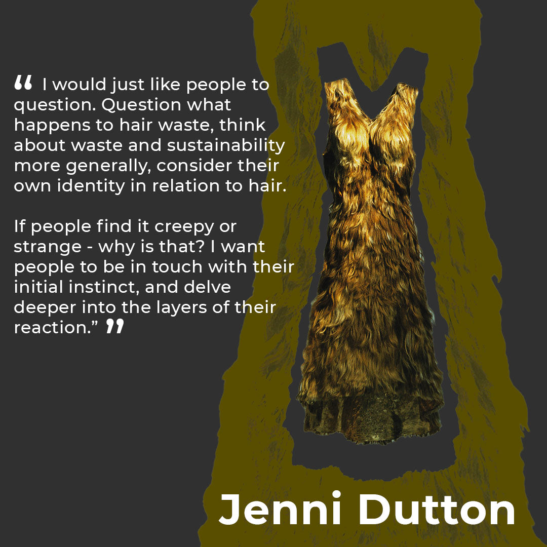 Meet Jenni Dutton, an artist making dresses from waste human hair