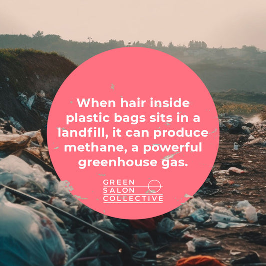 What happens to hair in landfill?