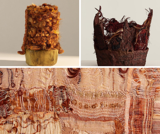 Anouska Samms - Using red and auburn hair in ceramics and textiles