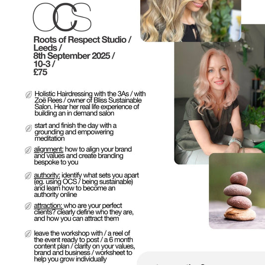organic colour systems / Holistic Hairdressing workshop (Alignment, Authority, Attraction) with Zoë Rees / Leeds / 8th September