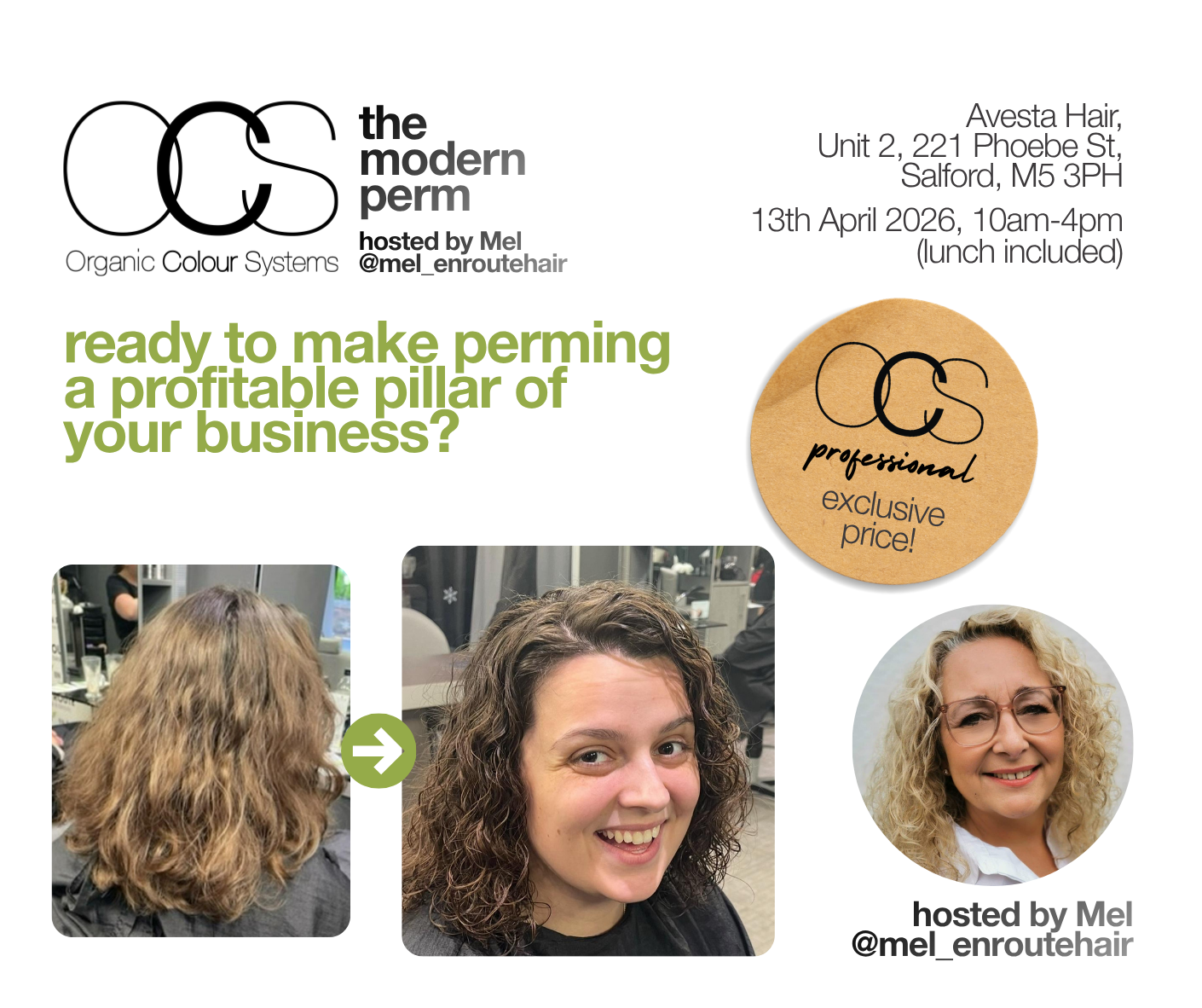 OCS Curate / The Modern Perm / 1 Day / Manchester / 13th April 2026 / £199