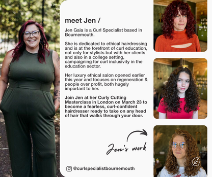 OCS / Curly Cutting Masterclass / Jen Gaia / 23rd March 2026 / London