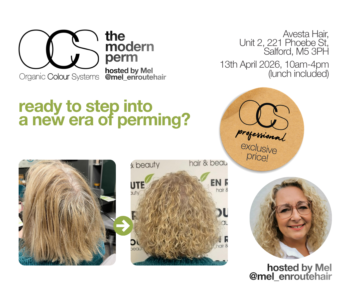 OCS Curate / The Modern Perm / 1 Day / Manchester / 13th April 2026 / £199