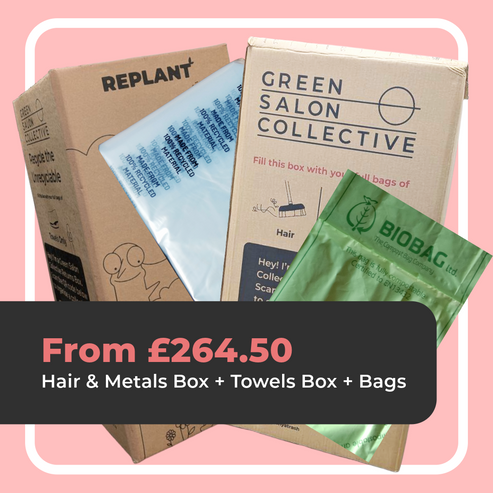 Hair & Metals Returns Box + Towels Returns Box + Bin Bags for Hair & M ...