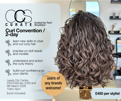 OCS Curate / The Curl Convention / 2 Days / Leeds /17-18th May 2026 / £450