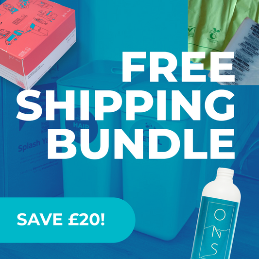 Free Shipping Bundle - Hairdressing Foil, Non-Toxic Cleaner and Recycling Bags - Save £20!