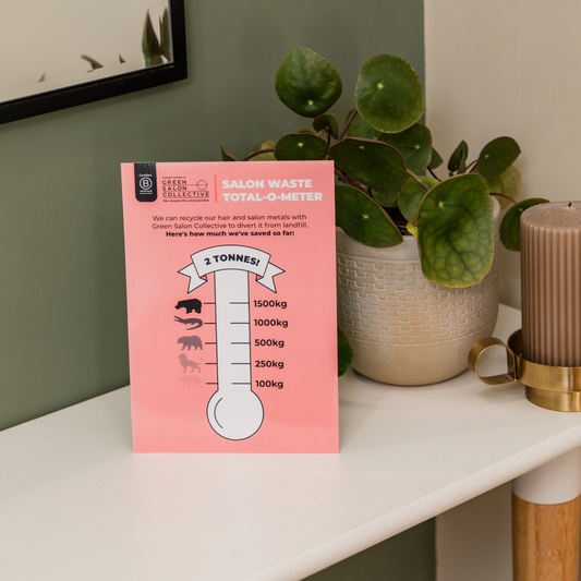 Salon Waste Totals-O-Meter Strut