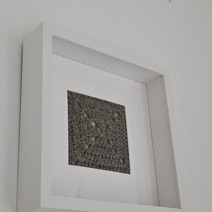 Framed Hair Crochet Swatch - Display how you recycle hair!