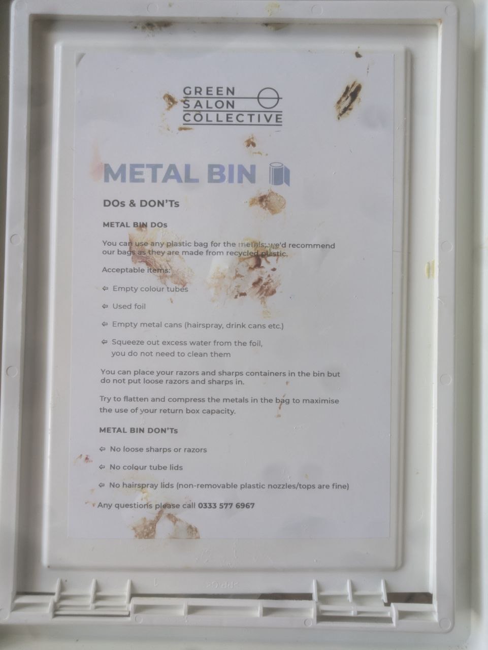 Extra Salon Recycling Bins (Discounted)