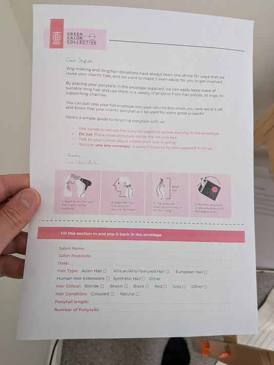 Ponytail Recycling Envelope