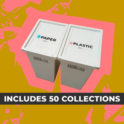 Nail Salon Kit (glass, nail files & foil), paper and plastic recycling & Returns Box