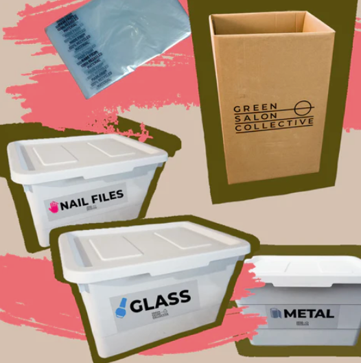 Nail Salon Kit (glass, nail files & foil) & Returns Box